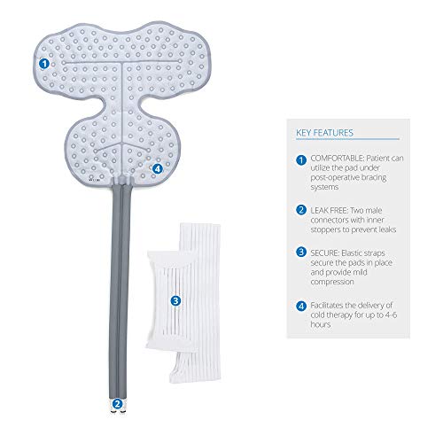 Ossur Cold Rush Cold Therapy Shoulder Pad | Ergonomic Pad For Post-Operative Pain And Swelling | Works With Cryotherapy & Cold Therapy Machines | Includes Hose Connectors And Elastic Straps | (Small) #TOP1