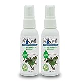 No Scent Reptile - Professional Pet Waste Odor Eliminator and Cleaner - Safe All Natural Probiotic & Enzyme Formula Smell Remover for Tanks Terrariums Enclosures and Substrates (2 oz x 2)
