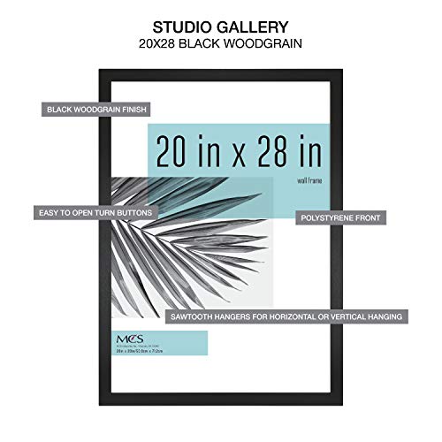 Mcs Studio Gallery Frame, Black Woodgrain, 20 X 28 In, Single #TOP4