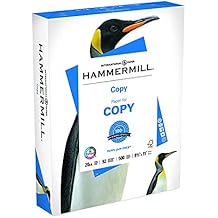 Hammermill Printer Paper, 20 lb Copy Paper, 8.5 x 11-1 Ream 500 Sheets - 92 Bright, Made in the USA