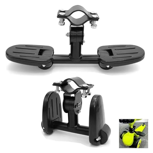 Toddler Balance Bike Footrest with Folding Foot Pegs Universal for Kick Scooters with Seat Push No Pedal Bicycle HCHDTDT