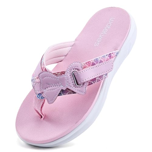 Image of WateLves Girls Flip Flops Non-Slip Casual Thong Sandals Summer Sandal Shoes for Beach Swim Pool (Little Kid /Big Kid)