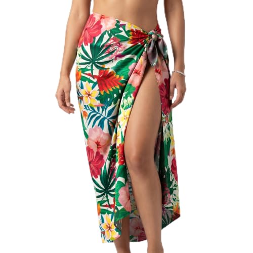 Yodamiack Women Beach Cover Up Sheer Sarong High S...