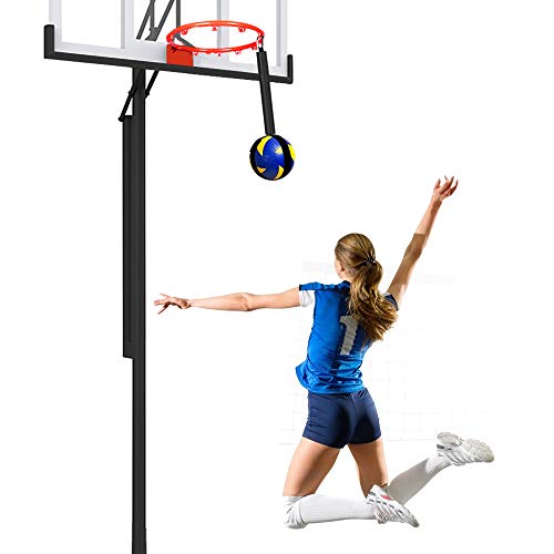 Tobwolf Volleyball Spike Trainer, Volleyball Spike Training System For Basketball Hoop, Volleyball Equipment Training Aid Improves Serving, Jumping, Arm Swing Mechanics And Spiking Power #TOP1