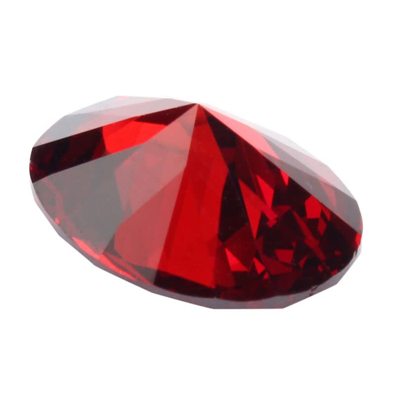 Rubis rouge sang 13,89 ct non chauffé 12 x 16 mm diamant ovale VVS, 0, Zircone, Rubis rouge