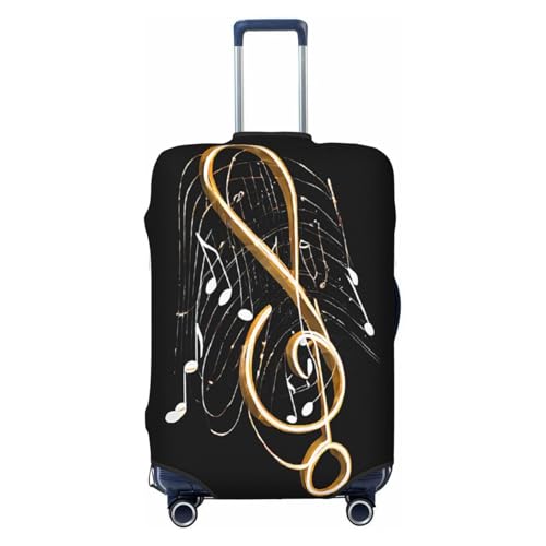 Luggage Covers For Suitcase Colorful Music Print Suitcase Cover Elastic Luggage Covers Suitcase Protector 18-32 Inch