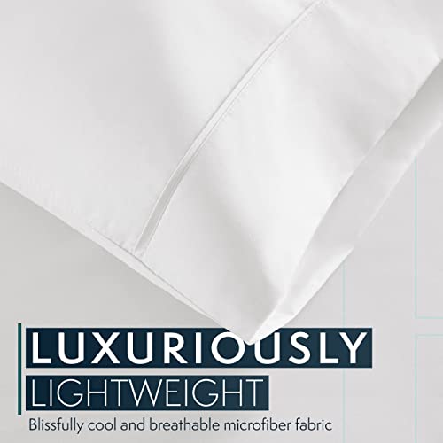 image for HC COLLECTION Pillow Cases - Set of 2 King Size Pillowcases, 20