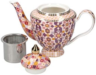 Maxwell & Williams HV0114 Teas & Cs Kasbah Loose Leaf Teapot with Infuser in Gift Box, Porcelain, Rose, 3 Cup (500 ml)