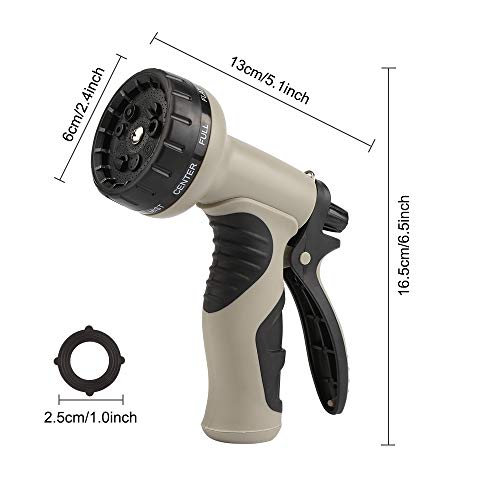 Vegena Tuindouche, 9 sproeiers, multifunctionele handdouche, spuitpistool voor tuinslang, sproeisproeier, irrigatie… - Afbeelding 4