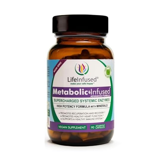Life Infused Metabolic Infused - Blend of Premium 11 Systemic Enzymes & 72 Key Minerals for Optimal Bodily Functions and Healthy Immune System - Vegan Approved - 90 Servings