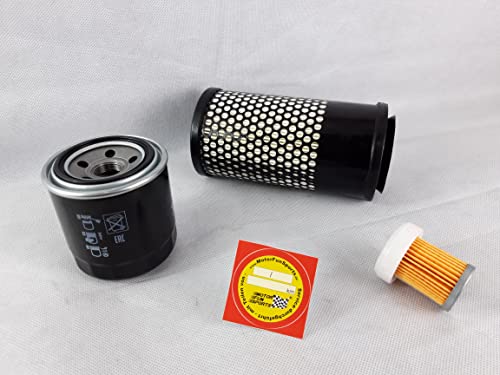 Set de filtros (pequeños) para filtro de aceite Kubota B 2420, filtro de aire, filtro de combustible