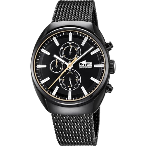 Montre Lotus chronographe 18567/B : la qualité horlogère et le design acier pour homme
