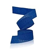 1st Choice 2 Rolls Crepe Paper Streamers, 145 Feet Total (Navy Blue) for Birthday Decorations, Party