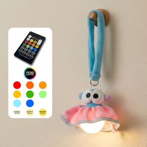ALLINCOZY Aesthetic Plush LED Night Light, 1200mAh Rechargeable Mood Lamp,