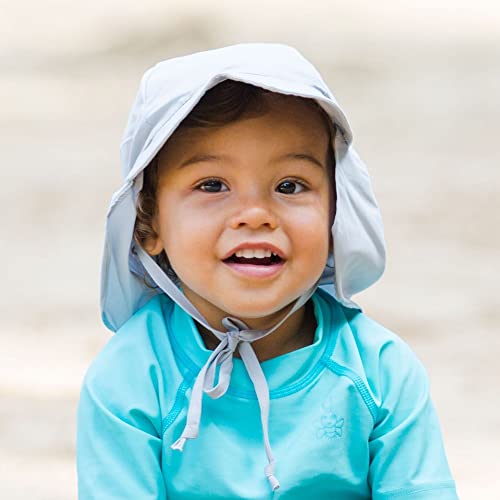 i play. Toddler Flap Sun Protection Swim Hat, White, 2T-4T