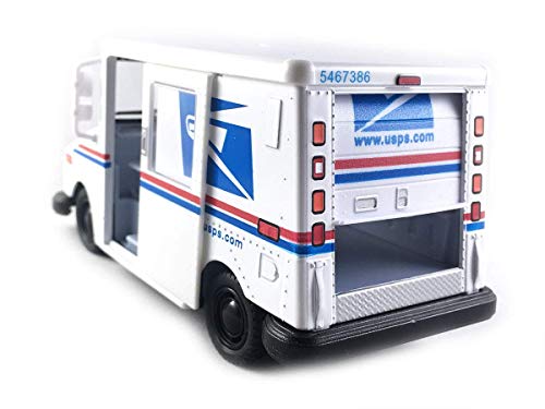 KiNSMART United States Postal Mail Truck USPS 1987 Grumman LLV 1:36 Scale Die Cast Metal 5 Inch Model Toy Truck
