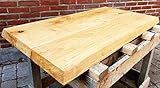Eichenplatte, Tischplatte klein, Couchtischplatte, Eichenholz, Handarbeit, massiv, nachhaltig (Beidseitige Naturkante 120cm x 60cm x 4cm ), Eiche Natur, Französisches Hartwachsöl