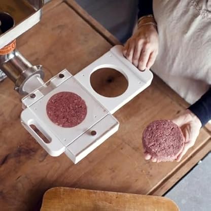 Carroterr Hamburger Pressing Maker, Auto Burger Patty Maker, Kunststoff Burger Maschine Fleisch Patty Forming Machine, Hausgemachte Burger Maker Presse, für Wurstfüller, Fleischwolf – Bild 3