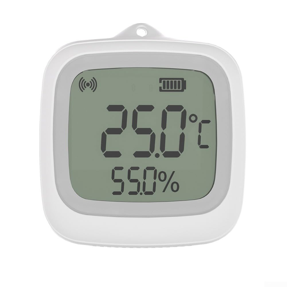 Sensor inteligente de humedad de temperatura, SNZB-02WD para ZIGBEE 3.0 IP65 impermeable con LCD para baño de invernadero