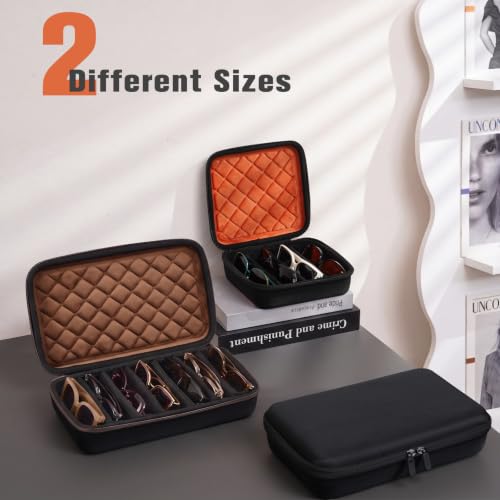 Image of ProCase Hard Shell Travel Sunglasses Organizer, Portable Multiple Glasses Case for Travelling
