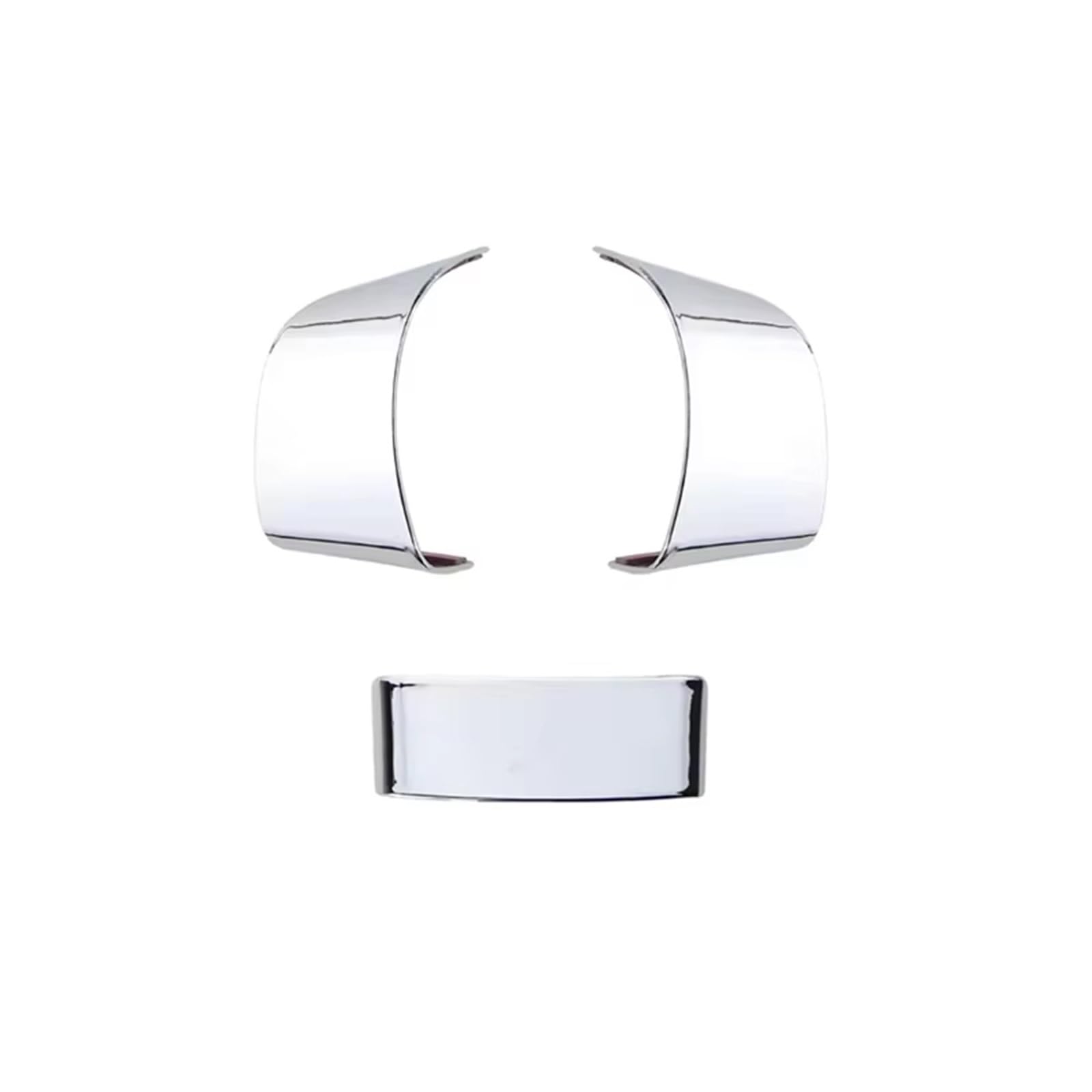 Button Trim Compatible with VW for Passat B6 2005 2006 2007 2008 2009 2010 Car Steering Wheel Button Stickers(Silver ABS Plastic)