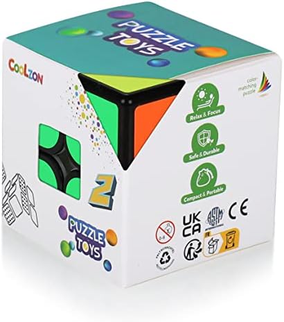 Coolzon Magic Cube 2x2x2 Speed Magic Cube 2x2 Magic Puzzle Cube 3d Puzzle Toy for Boys Girls Kids Adults
