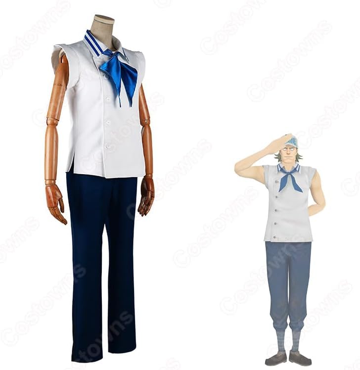 [ダルマ] ワンピース 海軍 一般兵 コスプレ衣装 + 帽子 P739