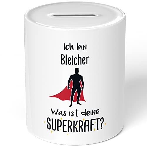 JUNIWORDS Spardose Sparbüchse, Ich Bin Bleicher. was ist Deine Superkraft?...