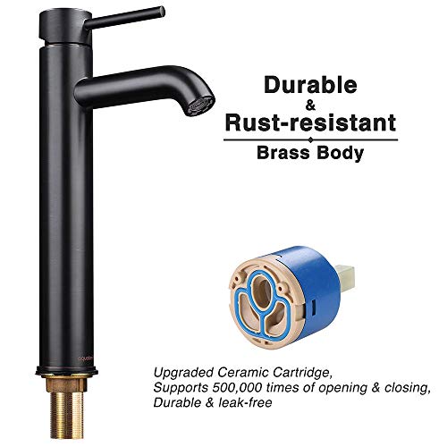 Aquaterior Bathroom Vessel Sink Faucet 12 Inch Single Handle One Hole Brass Body Commerical Faucet Oil Rubbed Bronze (Cupc Nsf Cec) #TOP4