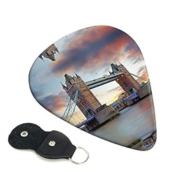 Old Tower Bridge London Lot de 6 médiators pour guitare acoustique, guitare électrique, basse, ukulélé – fins, moyens et… - Les Beatles, Paul McCartney, John Lennon, RIngo Starr, George Harrison
