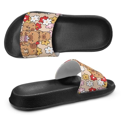 Image of Slides for Boys Girls Quick Drying Kids Slides Sandals Non-Slip