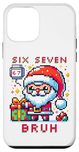 67 Six Seven Bruh Pixel Christmas 6 7 Meme Men Women Kids X}zP[X iPhone 12 mini p