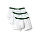 Lacoste Men's 3 Pack Cotton Stretch Trunk, White, M