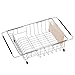 SANNO Dish Rack Over Sink, Adjustable Arms Holder Utensil Drainer Functional Drying Organizer for Vegetable and Fruit, Kitchen organizer Strainer Dish Drainer- rustproof stainless steel