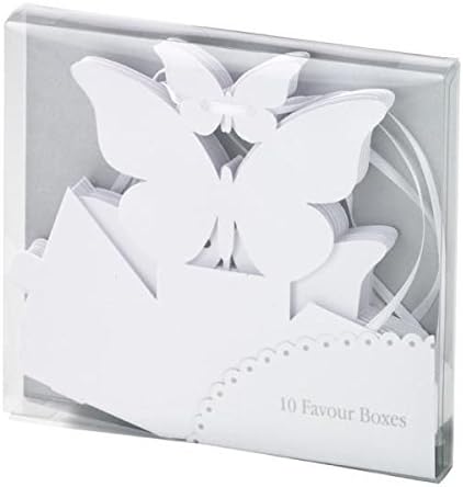 White Butterfly Favour Boxes (Set of 10)