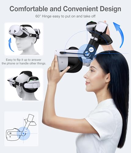 image for KawayeReal Head Strap for Meta Quest 3S/3/2 with Upgraded Soft Cushion