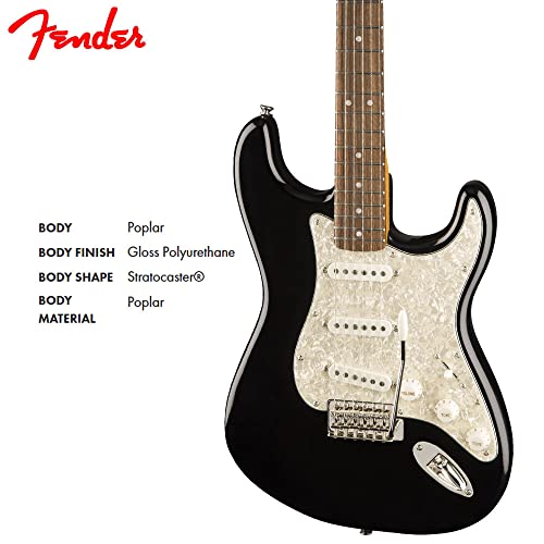 Squier Mini Stratocaster Electric Guitar, Black, Laurel Fingerboard #TOP3