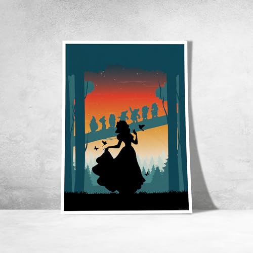 Affiche Blanche Neige Disney 30x40 cm cadeau pour collectionneur