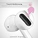 APM Bluetooth Kopfhörer, Kabellos, Ladecase, Drahtloser Kopfhörer, Stereo-Sound, Bluetooth Ohrhörer, Silikonhülle Pastellrosa, Bluetooth Headset, Kompatibel mit PC, Smartphone, Tablet, Weiß, 600332