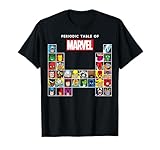 Marvel Periodic Table Of Heroes & Villains Retro T-Shirt T-Shirt