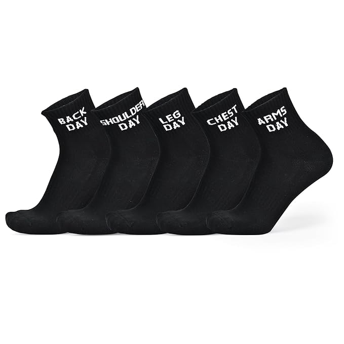 merry fancy socks Gym Socks for Workout, Workout Socks & Sports Socks, Running Socks for Sports, Athletic Socks (Pack of 5)-picture-11