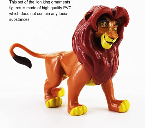 Ksopsdey 6 PCS Leone Cake Topper Mini Action