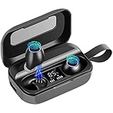Fácil control: diseño humanizado de los auriculares inalámbricos, fácil de usar. Toque los auriculares Bluetooth para responder/rechazar la llamada, colgar la llamada, despertar a Siri, reproducir/pausar música, aumentar/disminuir el volumen, seleccionar la pista anterior/siguiente. Modo compartido en cualquier momento, compatible con la mayoría de dispositivos compatibles con Bluetooth.