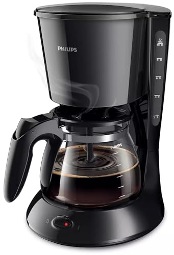 Philips Daily Collection HD7461/20 - Cafetera (Independiente, Cafetera de filtro, 1,2 L, De café molido, 1000 W, Negro)