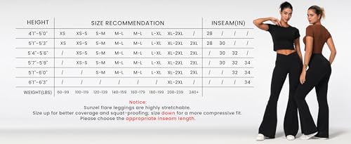 Sunzel Flare Leggings, Crossover Yoga Pants with Tummy Control, High-Waisted and Wide Leg2