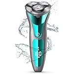 Seaboat Electric Shaver for Men - Waterproof 3D Rotary Electric Razor with Pop Up Beard Trimmer Wet and Dry Use…