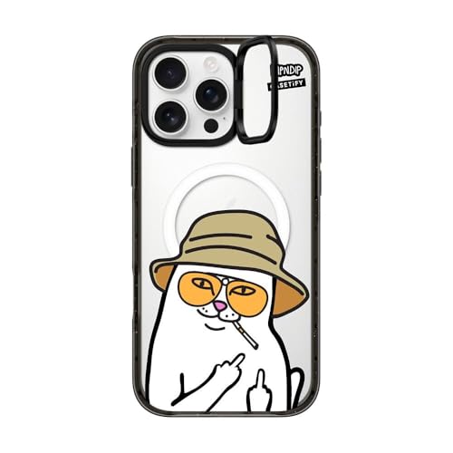 Coque iPhone 16 Pro Max CASETiFY RipNDip Nermal avec anneau Magsafe