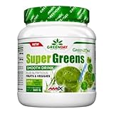 AMIX - Complemento Alimenticio - GreenDay Super Greens Smooth Drink - 360 Gr - Prepara tu Smoothie - Ayuda a Controlar el Peso - Aporte de Energía - Batidos Verdes - Suplemento Alimenticio Vegetal