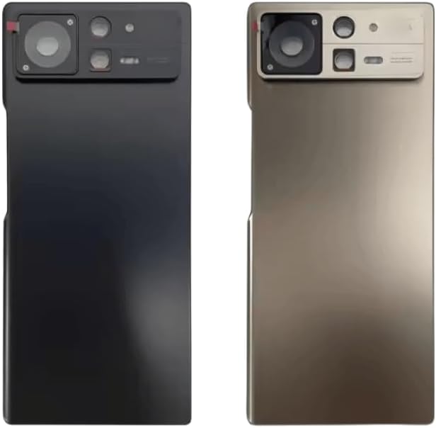 YOOOKOOO Compatible Rear Back Cover for Xiaomi Mix Fold 2 – Battery Door Housing Replacement Part (Silver with Lens)