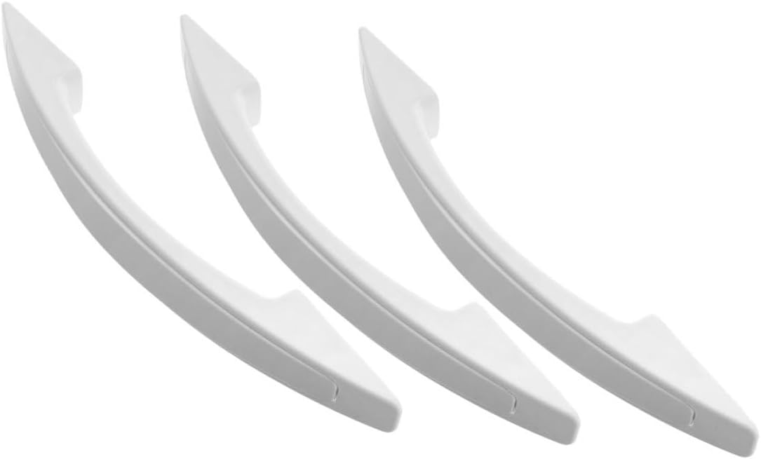 3Pcs White Plastic Refrigerator Door Handle Replacement